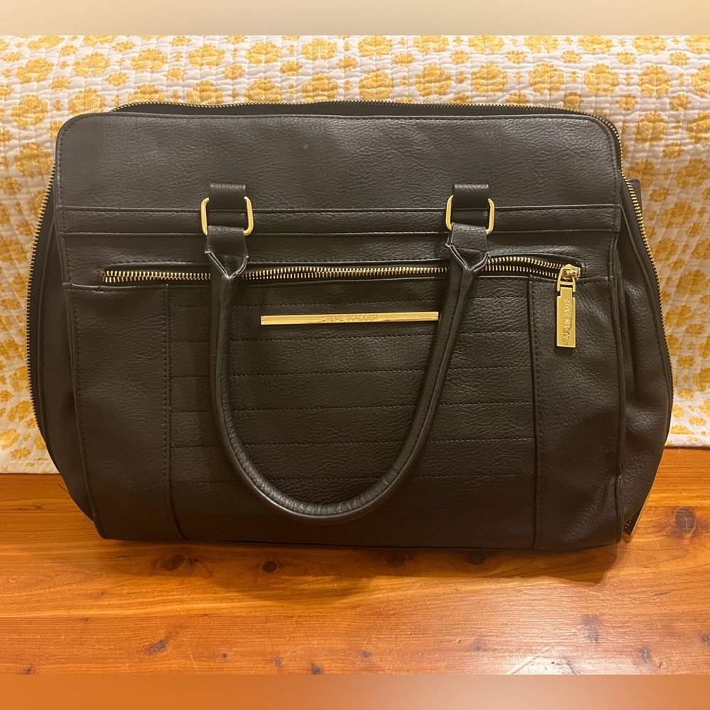 Steve Madden Stylish Laptop computer Bag black clutch Purse